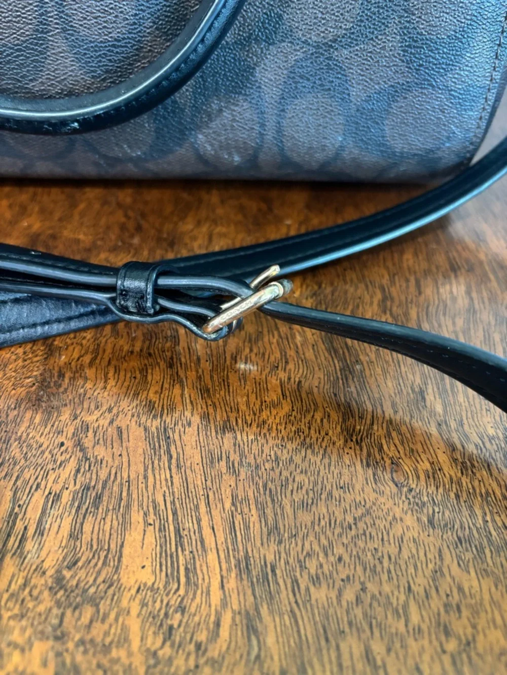 Coach Rowan Satchel in signature brown and black coated canvas - Picture 5 of 16